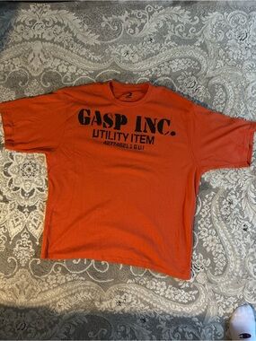 GASP INC. Orange Utility Graphic Short-Sleeve Tee
